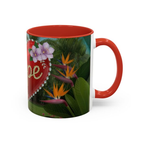 Our "Hope" 'Solid Red Heart' Inspirational design! Accent Coffee Mug, Perfect for Wedding Gifts, Love Confessions, Inspirational Floral Decor Philippians 4:8 - Image 14