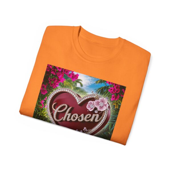 Our "Chosen" Inspirational 'Solid Red Heart' Design Vintage Christian Faith Apparel Unisex Cotton T-Shirt, Thoughtful Quote, Philippians 4:8 - Image 17