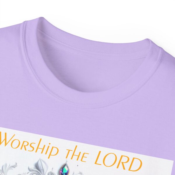 Our inspirational "Worship the Lord in the Beauty of Holiness" Christian Unisex Cotton T-Shirt, Faith Apparel, Love Gift, Gospel Fashion - Image 47