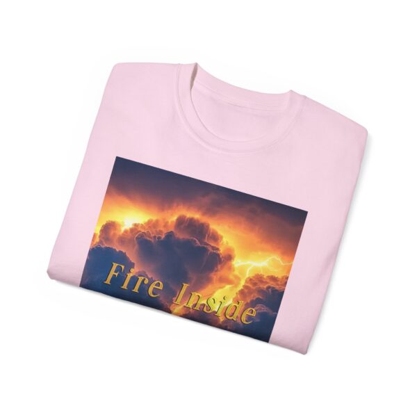Our Inspirational "Fire Inside" tropical storm Design Vintage Christian Faith Apparel Unisex Cotton T-Shirt, God is Light, Philippians 4:8 - Image 54