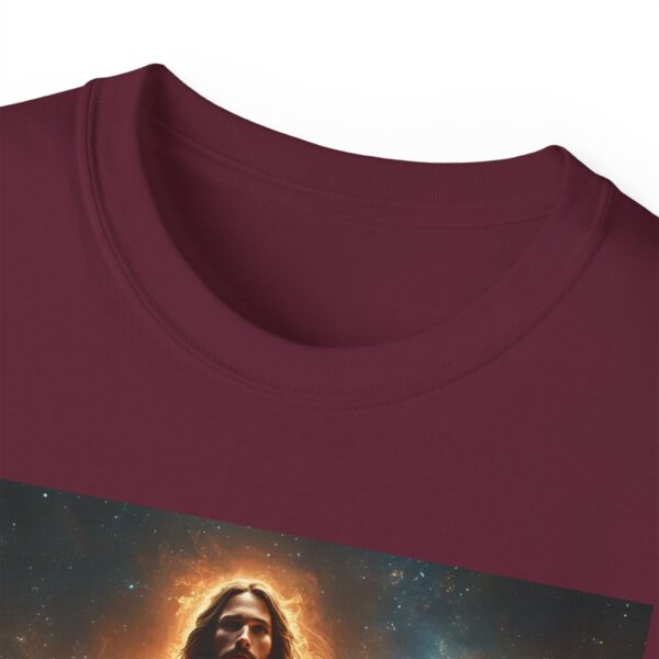 Our majestic "Our God is a Consuming Fire" Inspirational Christian Unisex Cotton T-Shirt, Faith Spiritual Apparel, Gift for Christians - Image 15