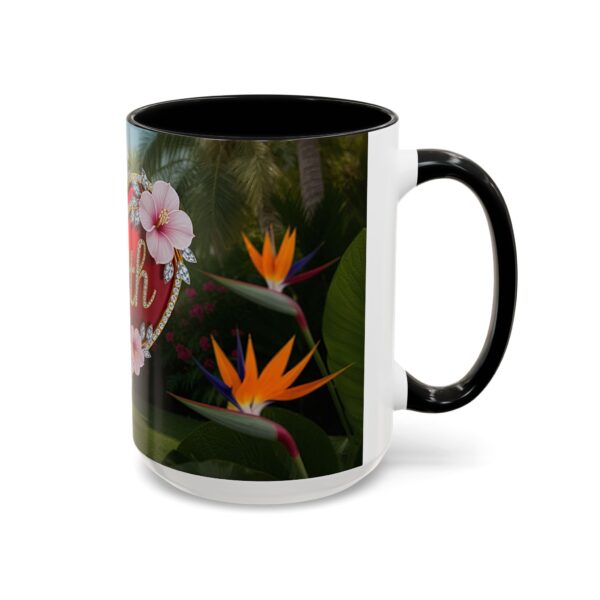 Our "Faith" 'Solid Red Heart' inspirational Design Accent Coffee Mug, Perfect for Wedding Gifts, Love & Faith Decor, Philippians 4:8 - Image 18