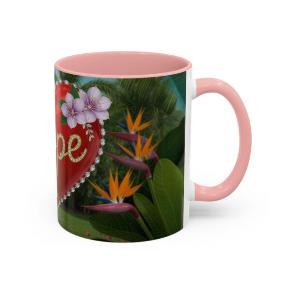Our "Hope" 'Solid Red Heart' Inspirational design! Accent Coffee Mug, Perfect for Wedding Gifts, Love Confessions, Inspirational Floral Decor Philippians 4:8 - Image 10