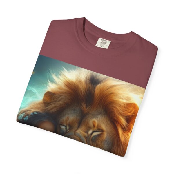 Garment-Dyed Unisex T-Shirt, "Lucy and Lion" Graphic Design Tee, Summer Casual Wear, Relaxed Style - Image 55