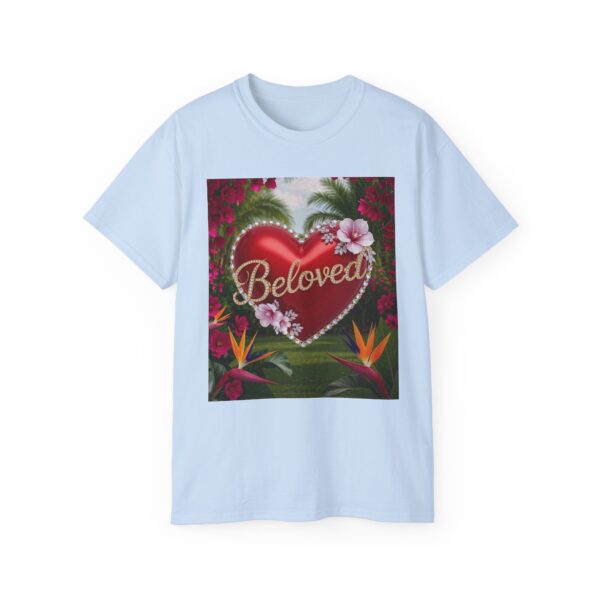 Our "Beloved" Inspirational 'Solid Red Heart' Design Vintage Christian Faith Apparel Unisex Cotton T-Shirt Thoughtful Quote, Philippians 4:8 - Image 33
