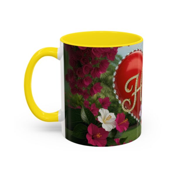 Our "Hope" 'Solid Red Heart' Inspirational design! Accent Coffee Mug, Perfect for Wedding Gifts, Love Confessions, Inspirational Floral Decor Philippians 4:8 - Image 51