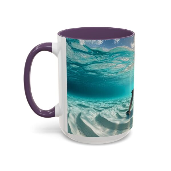 Our "Dolphins at Rest" design Accent Coffee Mug, Perfect for Wedding Gifts, Inspirational Decor, Beauty of God's Creation, Tea Cup, Ceramic - Image 59