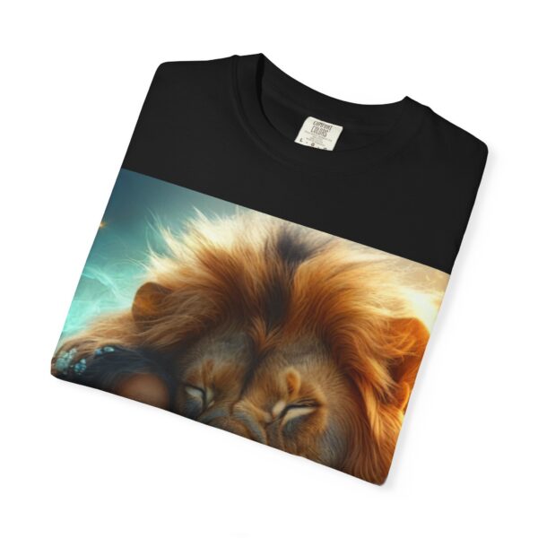Garment-Dyed Unisex T-Shirt, "Lucy and Lion" Graphic Design Tee, Summer Casual Wear, Relaxed Style - Image 39