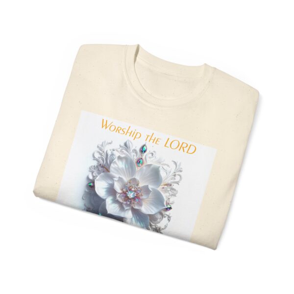 Our inspirational "Worship the Lord in the Beauty of Holiness" Christian Unisex Cotton T-Shirt, Faith Apparel, Love Gift, Gospel Fashion - Image 20