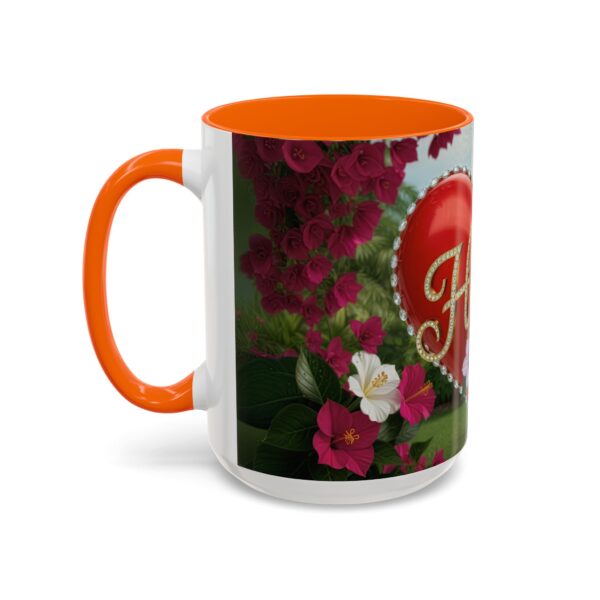Our "Hope" 'Solid Red Heart' Inspirational design! Accent Coffee Mug, Perfect for Wedding Gifts, Love Confessions, Inspirational Floral Decor Philippians 4:8 - Image 55