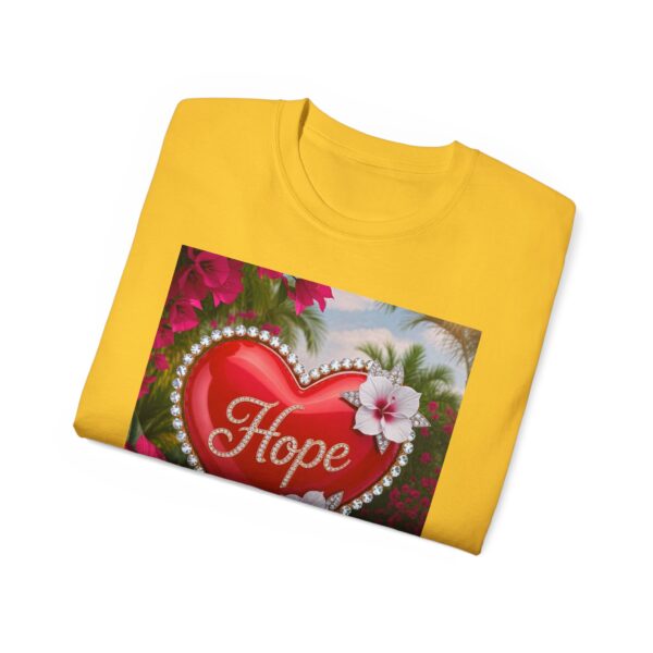 Our "HOPE" Inspirational 'Solid Red Heart' Design Vintage Christian Faith Apparel Unisex Cotton T-Shirt Thoughtful Quote, Philippians 4:8 - Image 29