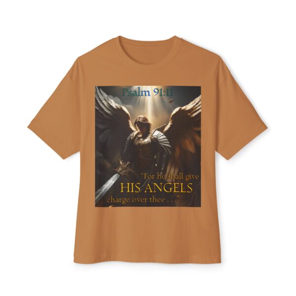 Angelic Guardian Biblical Unisex Tee, Inspirational, Christian Tshirt, Oversized Shirt, Boxy Top - Image 21