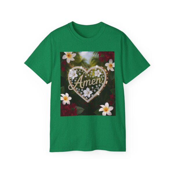 Our "Amen" Inspirational 'Diamond Ring Heart' Design Vintage Christian Faith Apparel Unisex Cotton T-Shirt Thoughtful Quote, Philippians 4:8 - Image 34