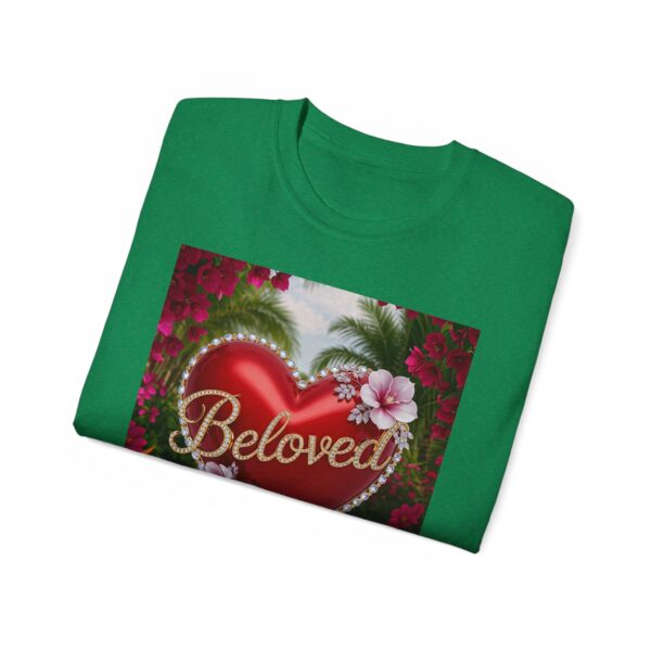 Our "Beloved" Inspirational 'Solid Red Heart' Design Vintage Christian Faith Apparel Unisex Cotton T-Shirt Thoughtful Quote, Philippians 4:8 - Image 32