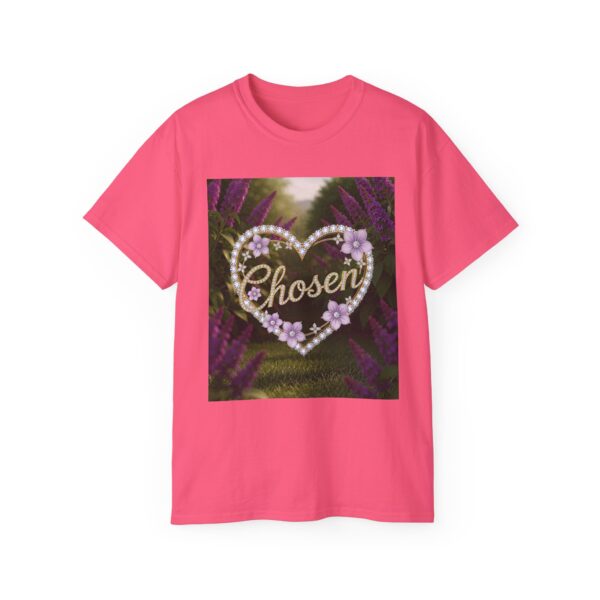 Our "Chosen" Inspirational 'Diamond Ring Heart Design Vintage Christian Faith Apparel Unisex Cotton T-Shirt Thoughtful Quote Philippians 4:8 - Image 53