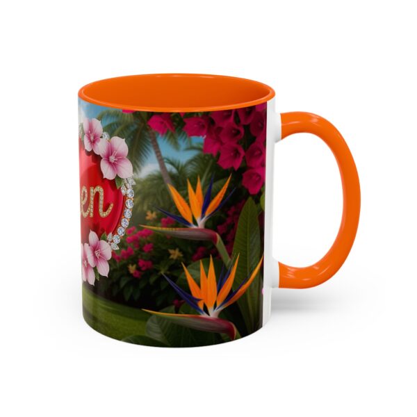 Our "Amen" Inspirational 'Solid Red Heart' Design Accent Coffee Mug, Perfect for Wedding Gifts, Love & Faith Decor, Philippians 4:8 - Image 42