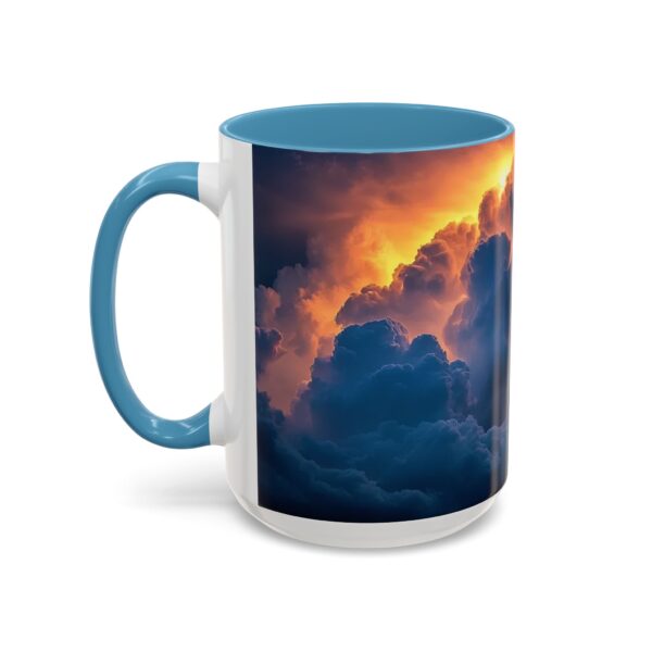 Our "Storm Light" design Accent Coffee Mug, Perfect for Wedding Gifts, Inspirational Decor, Beauty of God's Creation, Tea Cup, Ceramic - Image 39