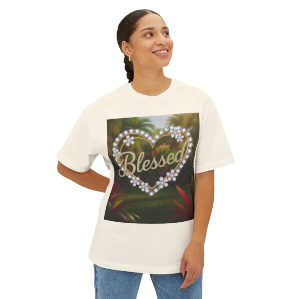 Our "Blessed" Biblical 'Garden' Unisex Tee Inspirational Christian Tshirt for Men and Women, Oversized Shirt, Boxy Top, Unisex Tee Shirt - Image 15