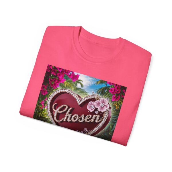 Our "Chosen" Inspirational 'Solid Red Heart' Design Vintage Christian Faith Apparel Unisex Cotton T-Shirt, Thoughtful Quote, Philippians 4:8 - Image 57
