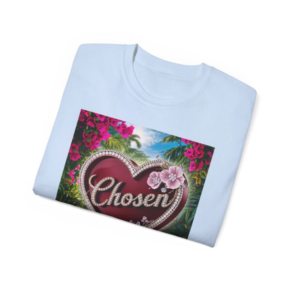 Our "Chosen" Inspirational 'Solid Red Heart' Design Vintage Christian Faith Apparel Unisex Cotton T-Shirt, Thoughtful Quote, Philippians 4:8 - Image 41