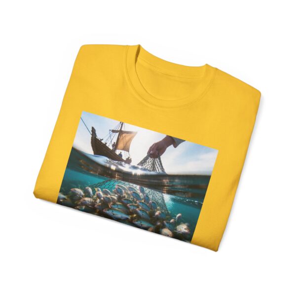 Our "Be ye fishers of MEN" Inspirational Christian Unisex Cotton T-Shirt, Faith Spiritual Apparel, Love Gift - Image 28