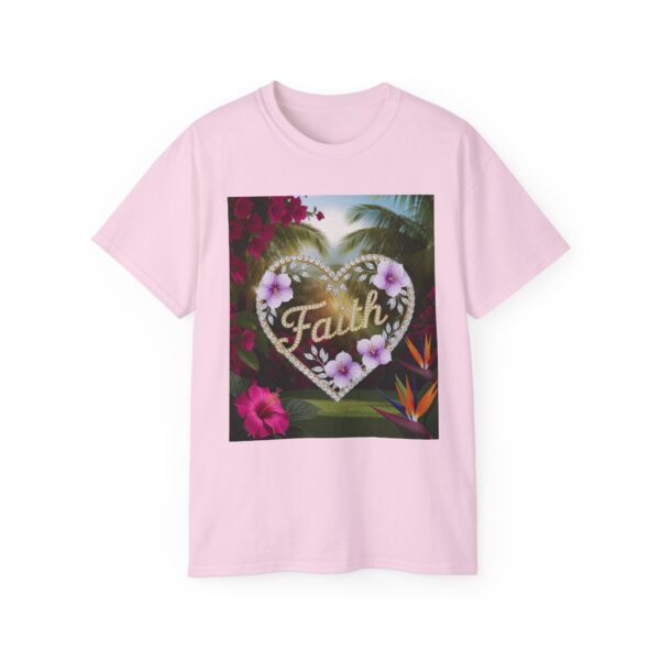 Our "Faith" Inspirational 'Diamond Ring Heart' Design Vintage Christian Faith Apparel Unisex Cotton T-Shirt Thoughtful Quote, Philippians 4:8 - Image 51