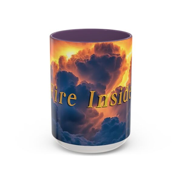 Our 'Storm Light' "Fire Inside" design Accent Coffee Mug, Perfect for Wedding Gifts, Inspirational Beauty of God's Creation, Tea Cup Ceramic - Image 57