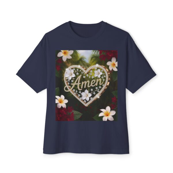 Our "AMEN" Biblical 'Diamond Ring Heart' Unisex Tee, Inspirational, Christian Tshirt, Oversized Shirt, Boxy Top! - Image 33