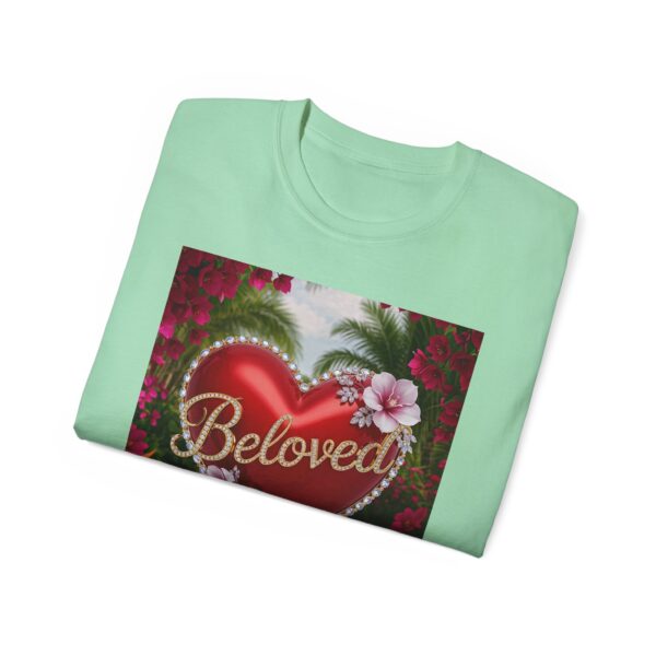 Our "Beloved" Inspirational 'Solid Red Heart' Design Vintage Christian Faith Apparel Unisex Cotton T-Shirt Thoughtful Quote, Philippians 4:8 - Image 28