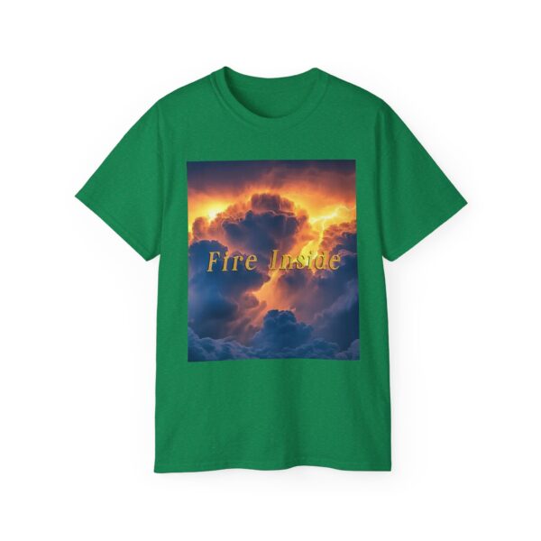 Our Inspirational "Fire Inside" tropical storm Design Vintage Christian Faith Apparel Unisex Cotton T-Shirt, God is Light, Philippians 4:8 - Image 30
