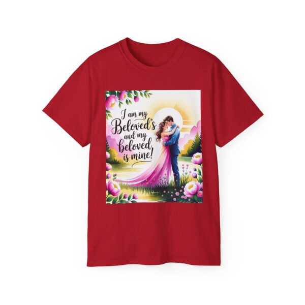 Our Inspirational "I am my Beloved's" Unisex Cotton T-Shirt, Faith Spiritual Apparel, Love Gift, Song of Solomon, Gospel Fashion - Image 57