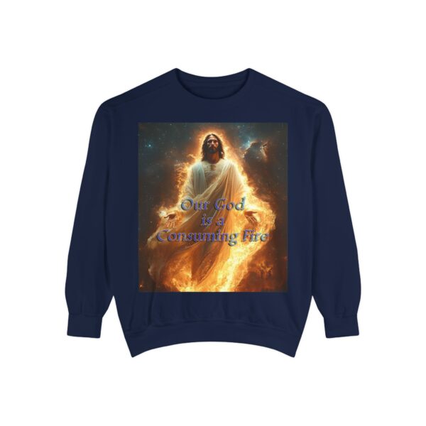 Sweatshirt Unisex Inspirational-Our Majestic "Our God is a Consuming Fire" Design - Faith Apparel, Unisex Top, Religious Gift, Comfort Wear, Church Event Style - Image 37