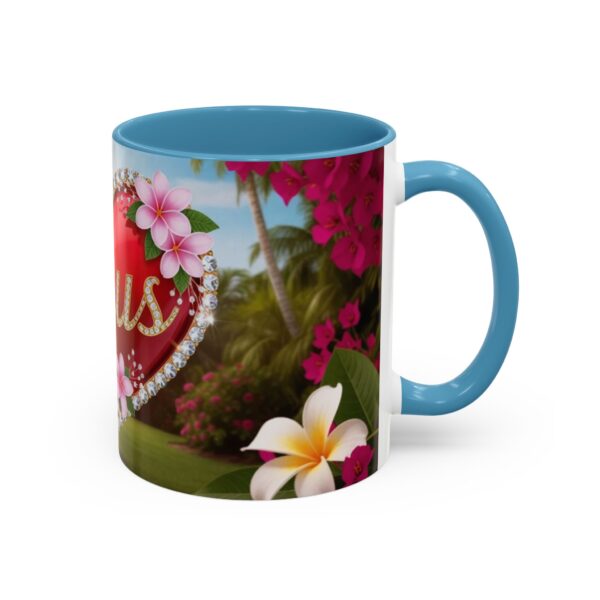 Our "Jesus" Garden solid red heart design Accent Coffee Mug, Perfect for Wedding Gifts, Love Confessions, Inspirational Floral Decor - Image 34
