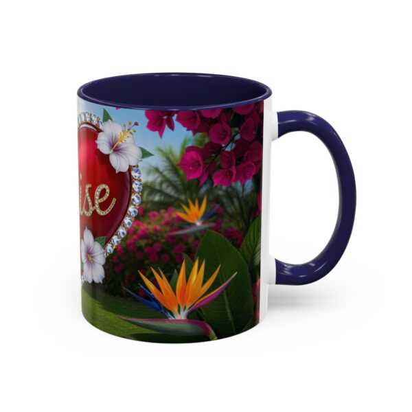Our "Praise" 'Solid Red Heart' Inspirational Design Accent Coffee Mug, Perfect for Wedding Gifts, Love & Faith Decor, Philippians 4:8 - Image 6