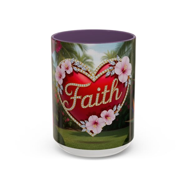 Our "Faith" 'Solid Red Heart' inspirational Design Accent Coffee Mug, Perfect for Wedding Gifts, Love & Faith Decor, Philippians 4:8 - Image 57