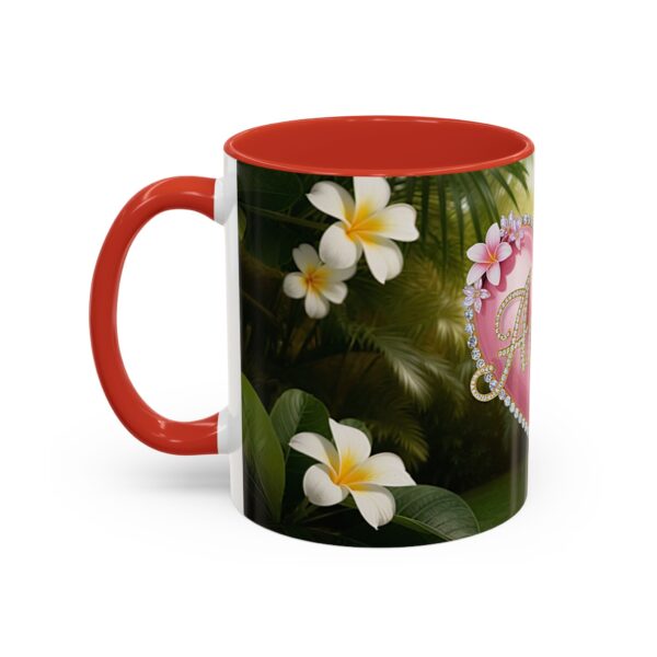 Our "Amen" Inspirational 'Solid Pink Heart' design Accent Coffee Mug, Perfect for Wedding Gifts, Love & Faith Decor, Philippians 4:8 - Image 15