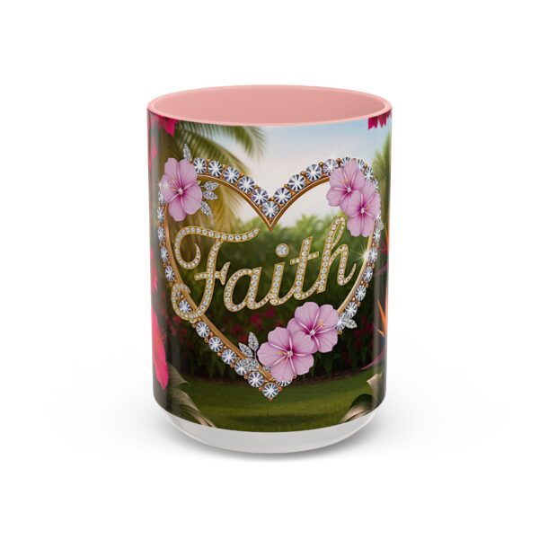 Our "Faith" 'Diamond Ring Heart' Inspirational design Accent Coffee Mug, Perfect for Wedding Gifts, Love & Faith Decor, Philippians 4:8 - Image 25