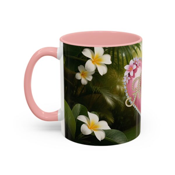 Our "Amen" Inspirational 'Solid Pink Heart' design Accent Coffee Mug, Perfect for Wedding Gifts, Love & Faith Decor, Philippians 4:8 - Image 11