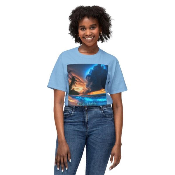 T-Shirt with Tropical Beach Design - Night Lights Philippines, Summer Vibe, Beach House Decor, Travel Gift, Relaxed Fit Tee - Image 35