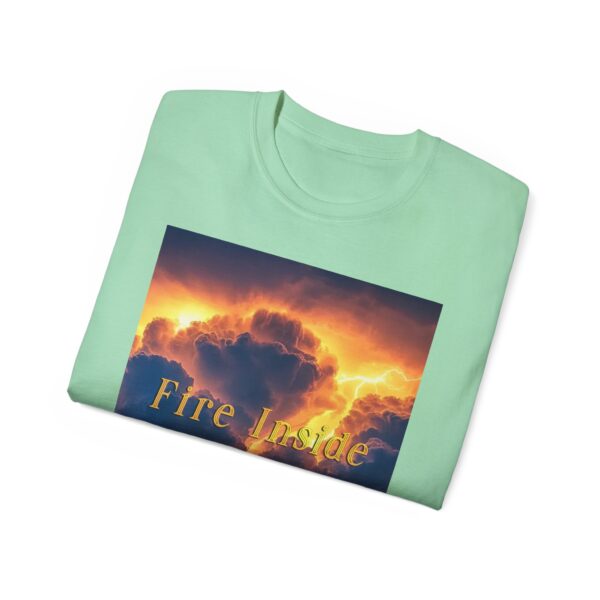 Our Inspirational "Fire Inside" tropical storm Design Vintage Christian Faith Apparel Unisex Cotton T-Shirt, God is Light, Philippians 4:8 - Image 29