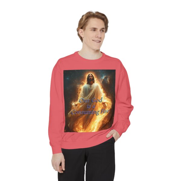 Sweatshirt Unisex Inspirational-Our Majestic "Our God is a Consuming Fire" Design - Faith Apparel, Unisex Top, Religious Gift, Comfort Wear, Church Event Style - Image 43