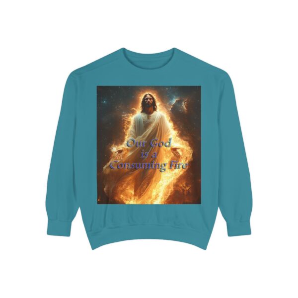 Sweatshirt Unisex Inspirational-Our Majestic "Our God is a Consuming Fire" Design - Faith Apparel, Unisex Top, Religious Gift, Comfort Wear, Church Event Style - Image 19