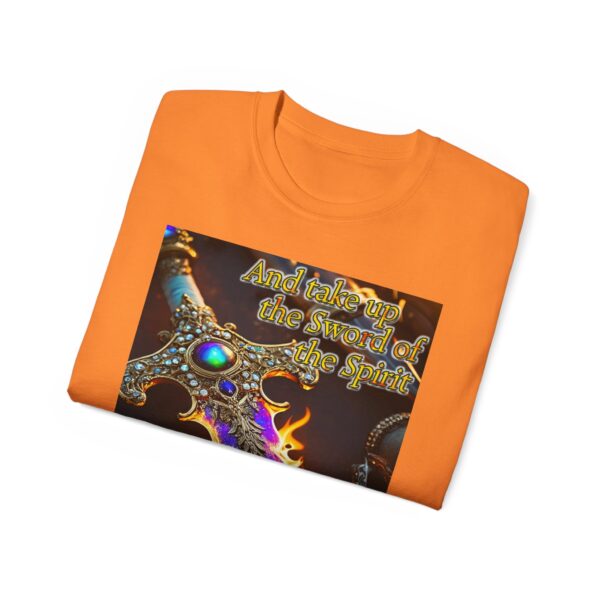 Our "Sword of the Spirit" Inspirational Bible Verse Design Unisex Cotton T-Shirt Philippians 4:8 Faith Apparel Spiritual Warfare gift - Image 4