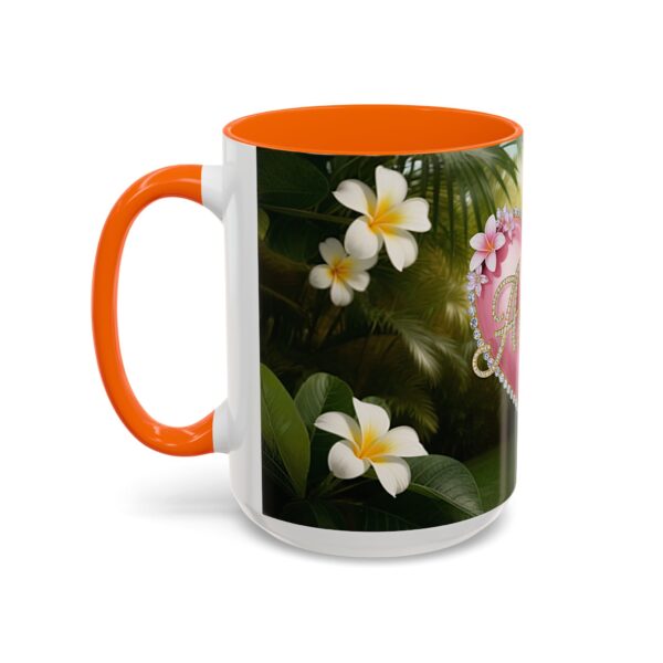 Our "Amen" Inspirational 'Solid Pink Heart' design Accent Coffee Mug, Perfect for Wedding Gifts, Love & Faith Decor, Philippians 4:8 - Image 55
