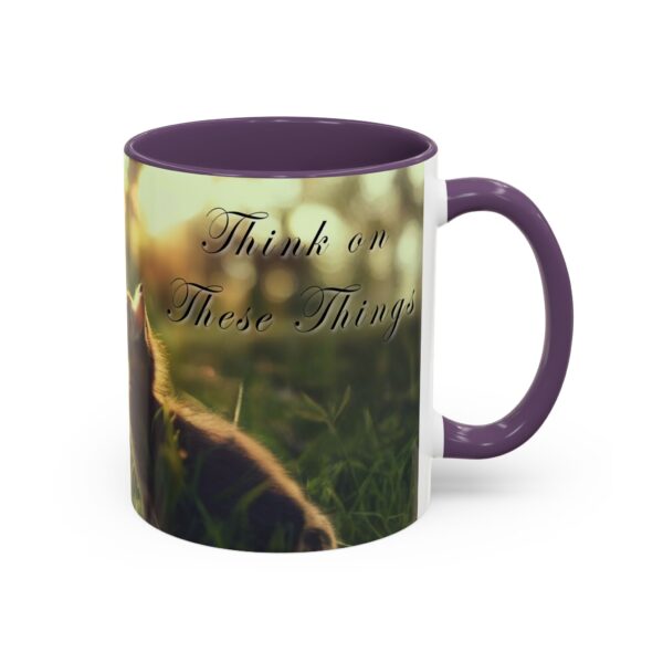 Our 'Kitten Kisses' "Think on these things" Inspirational Coffee Mug Perfect for Christian Gift Birthday Coffee & Cat Lover Philippians 4:8 - Image 46
