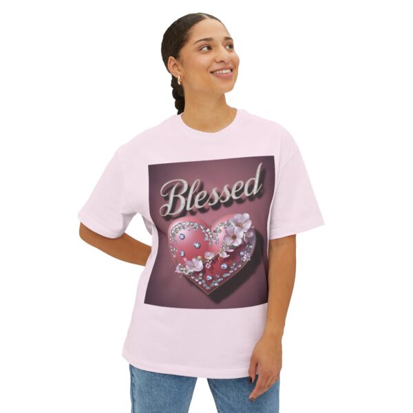 Our "BLESSED" Biblical Unisex Tee - Inspirational Christian Tshirt for Men and Women, Religious Oversized Shirt, Boxy Top, Unisex Tee Shirt, - Image 11