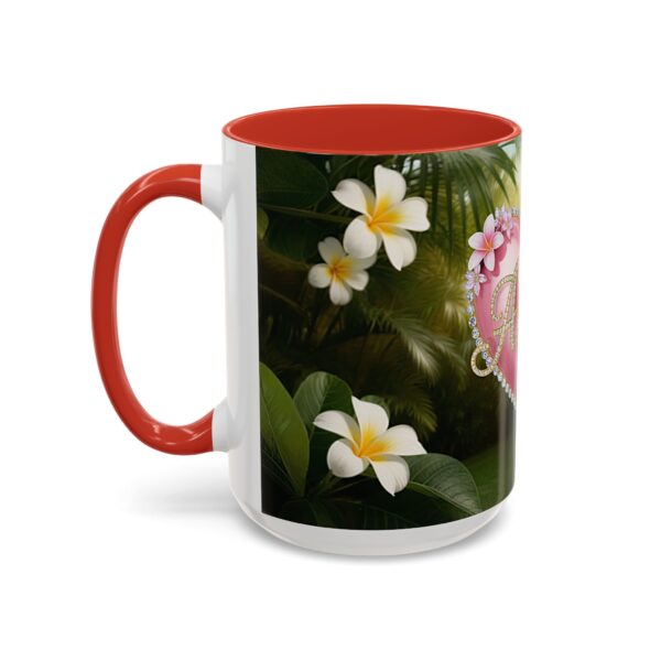 Our "Amen" Inspirational 'Solid Pink Heart' design Accent Coffee Mug, Perfect for Wedding Gifts, Love & Faith Decor, Philippians 4:8 - Image 31