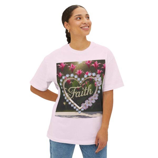 Our "Faith" Biblical 'Garden' Unisex Tee, Inspirational, Christian Tshirt, Oversized Shirt, Boxy Top! - Image 7