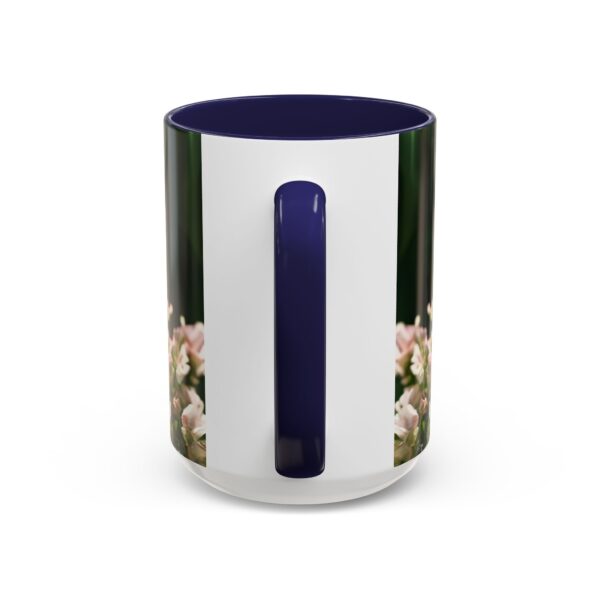 Our "Amen" Inspirational 'Elaborate Red Flowers Heart' design Accent Coffee Mug, Perfect for Wedding Gifts, Love & Faith Decor, Philippians 4:8 - Image 24
