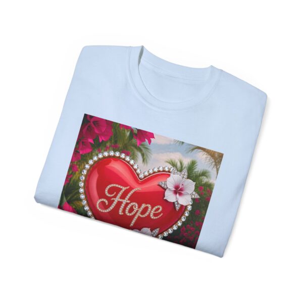 Our "HOPE" Inspirational 'Solid Red Heart' Design Vintage Christian Faith Apparel Unisex Cotton T-Shirt Thoughtful Quote, Philippians 4:8 - Image 37